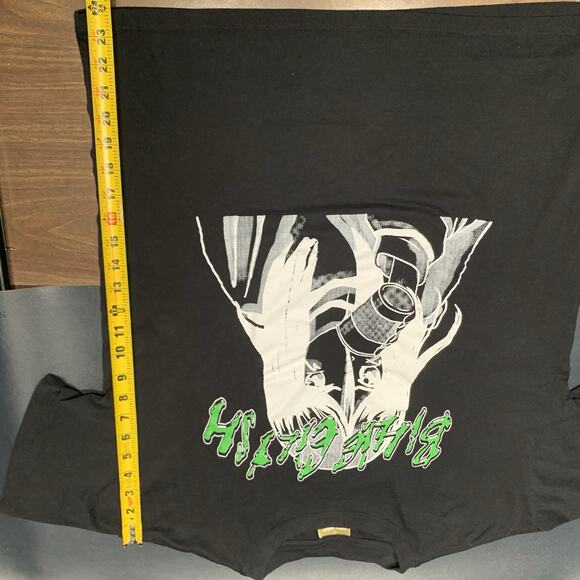 Billie Eilish Black Graphic T-Shirt Anime Relaxed Boyfriend Tee Size Medium. C9 - Picture 7 of 8